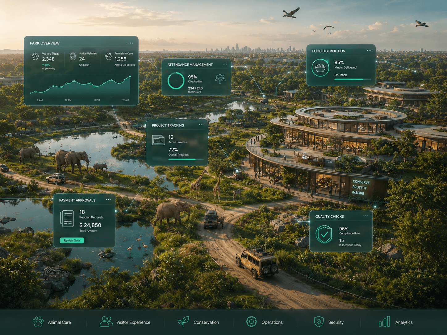 Zoos, Safari Parks, and Conservation Centers Operations Platform